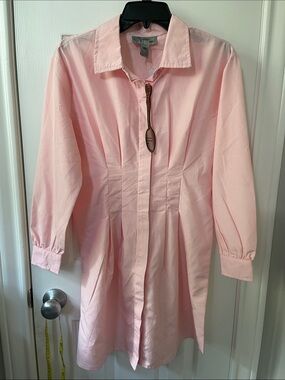 Spoon Jeans Pale Pink Button-Up Dress